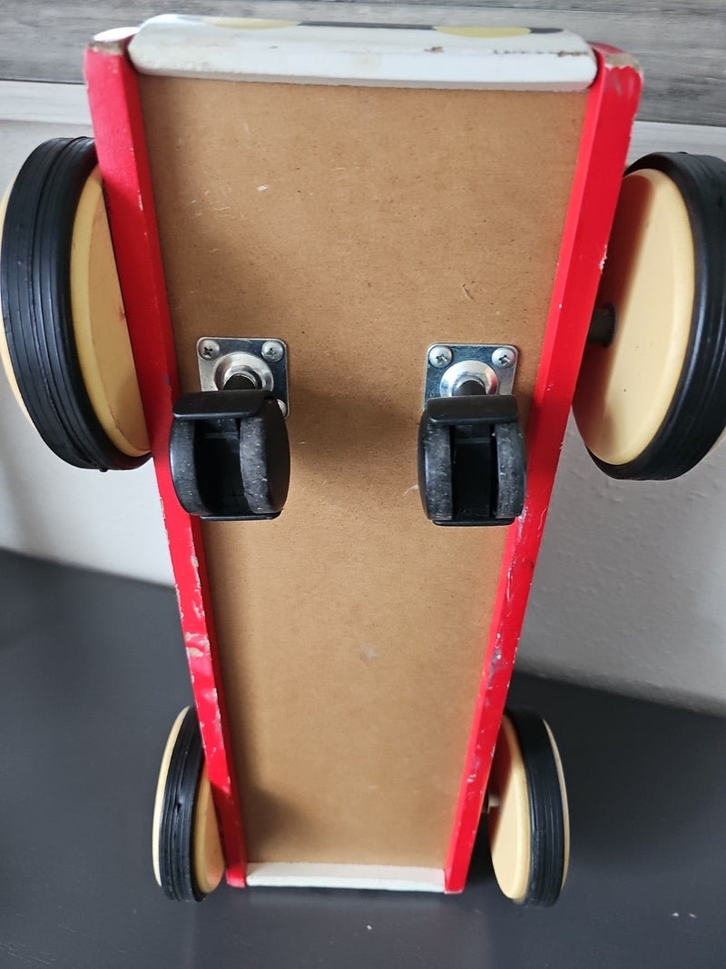 Wooden Ride-On Classic Sport Push Car for Kids