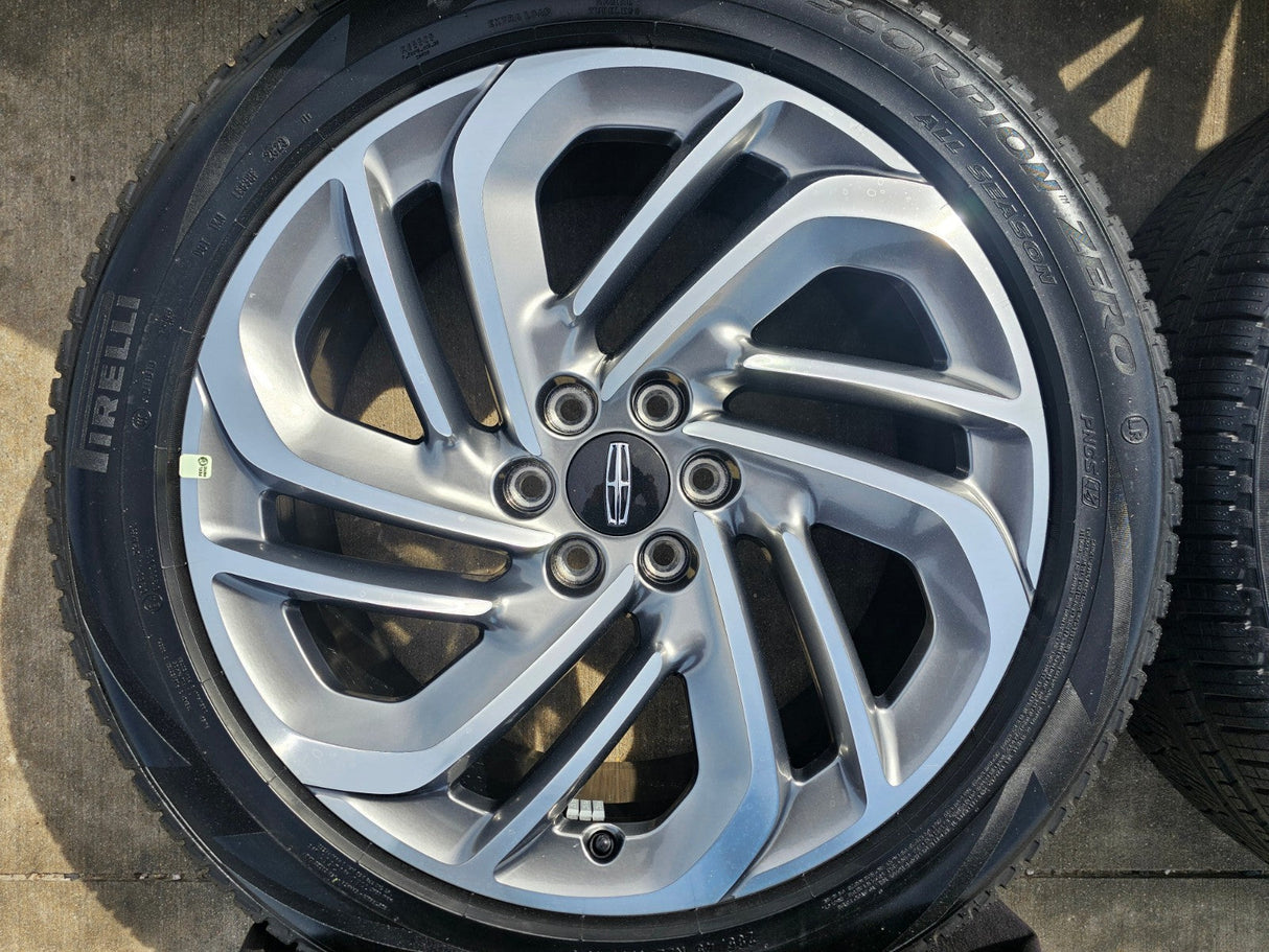 22" Lincoln Navigator OEM 94225 rims wheels BLACK LABEL 2025 2026 PIRELLI NEW Texas Truck Tire