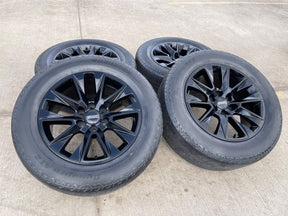 20" Chevy Tahoe Silverado OEM 5919 wheels rims GMC Yukon HANKOOK A/T2 Texas Truck Tire