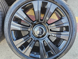 21" Rolls Royce Wraith Ghost Dawn OEM black wheels rims 5x120 tires Texas Truck Tire