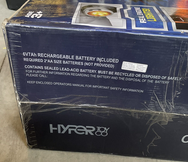 Hyper Toy HYP-TG6-6022: Top Gun Jet Plane 6 Volt Battery-Powered Electric Ride-On Flying Machine