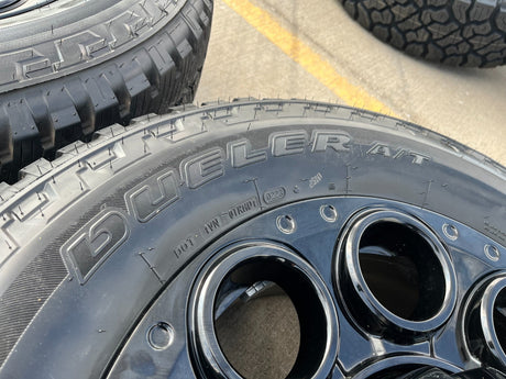 20" Ford F-250 F-350 OEM black TREMOR wheels rims 10484 10299 tires NEW Texas Truck Tire