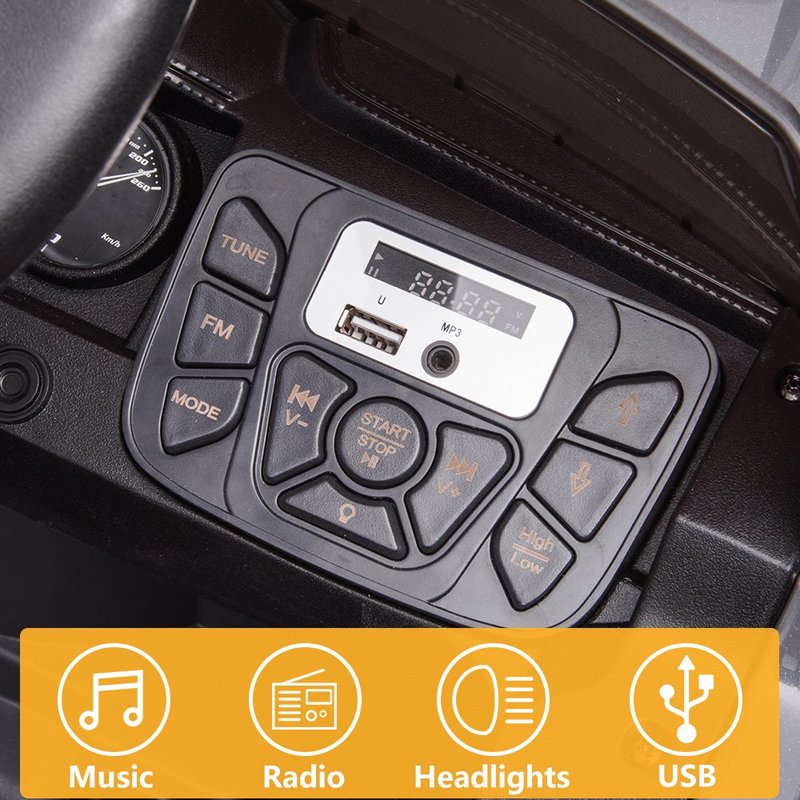 12V Powered Ride on Toy Cars for Boys - Toyota Tacoma Style with Remote Control