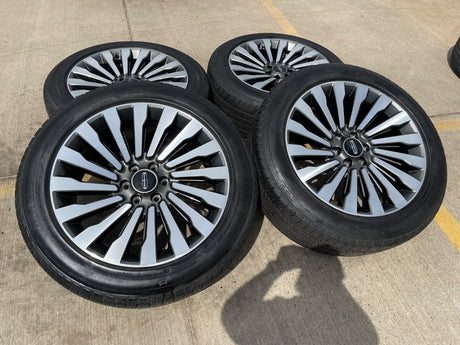 22" Lincoln Navigator OEM 10178 rims wheels BLACK LABEL 2020 2021 2022 2023 2024 Texas Truck Tire