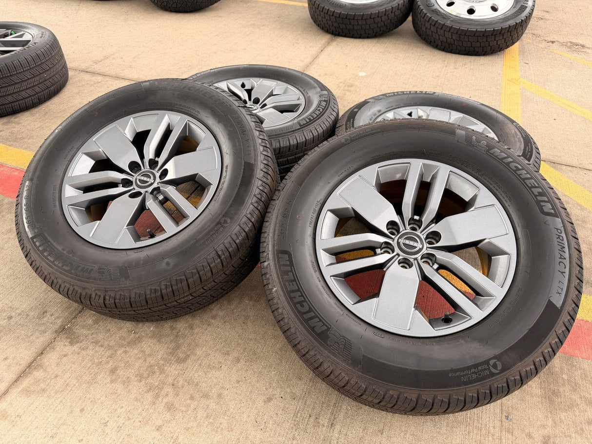 17" Nissan Frontier OEM PRO-4X Edition wheels rims MICHELIN NEW 2026 Texas Truck Tire