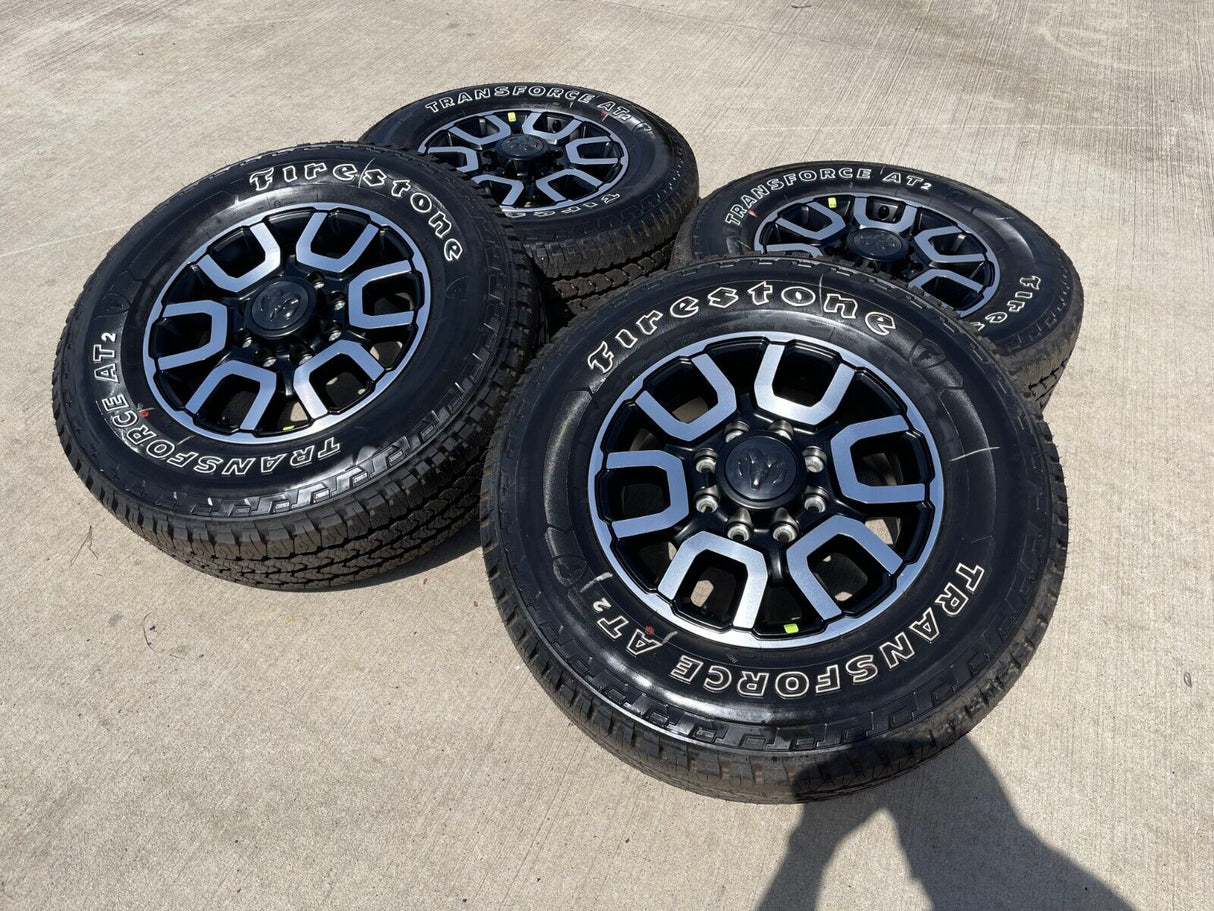 18" Ram 2500 3500 LARAMIE OEM wheels rims 2694 tires NEW 2023 2024 2025 NEW Texas Truck Tire