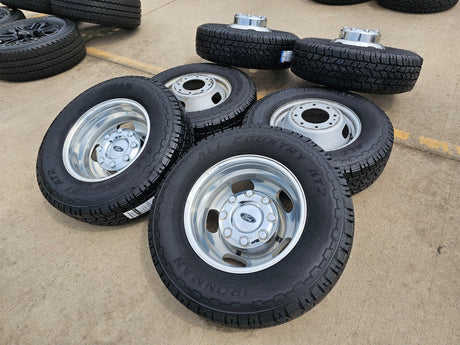 17" Ford F-350 Dually OEM 10477 10478 rims wheels 2024 2025 2026 IRONMAN A/T NEW Texas Truck Tire