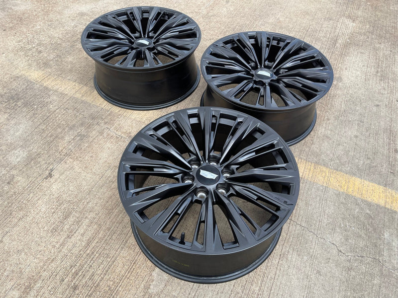 22" Cadillac Escalade V V600 Platinum OEM ORIGINAL wheel rim 2023 2024 2025 NEW Texas Truck Tire