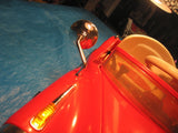 6V Red Kids Ride-On Car with Chrome Details, Mercedes Style Collectible Design