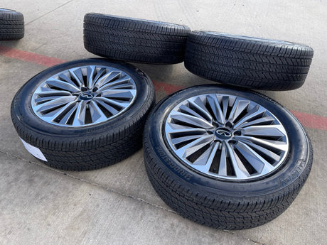 22" Infiniti QX80 QX56 Nissan Titan Armada OEM 94236 wheels rims 2025 2026 NEW Texas Truck Tire