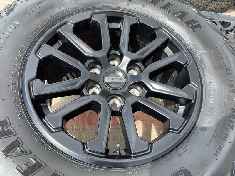 17" Ford F-150 Raptor OEM 10611 rims wheels Bronco 2025 2026 NEW GOODYEAR 33" Texas Truck Tire