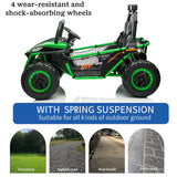 24V Kids 2-Seater Electric Ride-On UTV Truck with 4WD and 320W Motor, Remote Control