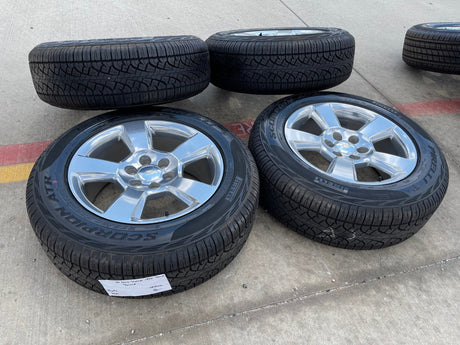 20" Chevy Silverado Tahoe Suburban OEM 5652 wheels rims tires PIRELLI A/T Texas Truck Tire