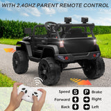 12V Kids Ride-On Truck with Remote Control, Power Wheels, and LED Lights