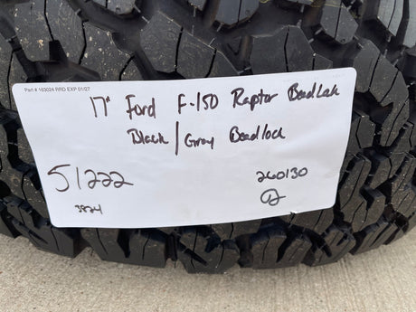 17" Ford F-150 Raptor Bronco R OEM BEADLOCK 51222 rims wheels 2025 2026 NEW 37" Texas Truck Tire