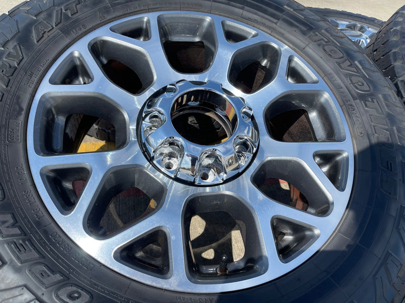 20" Ford F-250 F-350 OEM Lariat wheels rims 10292 10293 tires TOYO A/T Texas Truck Tire