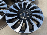 22" Lincoln Navigator OEM rims wheels 10499 95383 Black Label 2023 2024 2025 Texas Truck Tire