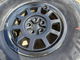 (5) 17" AEV Jeep Wrangler Rubicon OEM Salta wheels rims Gladiator BFG 37" NEW Texas Truck Tire