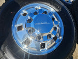 18" GMC Sierra 3500 DENALI Dually rims wheels OEM 14127 14129 8x210 MICHELIN NEW Texas Truck Tire