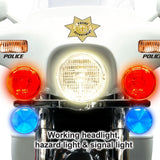 Kids Electric Police Motorbike Ride-On Toy for Boys and Girls - 12v Motorized Motorcycle Car
