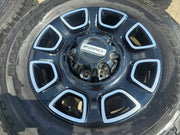20" Ford F-250 F-350 OEM Lariat Platinum wheels rims 10486 tires 2024 2025 Texas Truck Tire