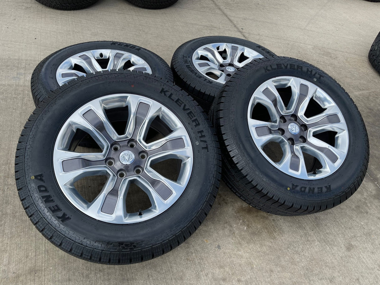 20" Dodge Ram 1500 OEM Laramie Long Horn 2678 2682 wheels rims KENDA H/T 4S NEW Texas Truck Tire