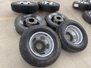 17" Dodge Ram 3500 Dually Laramie 8x200 wheels rims 2703 2704 OEM tires COOPER Texas Truck Tire