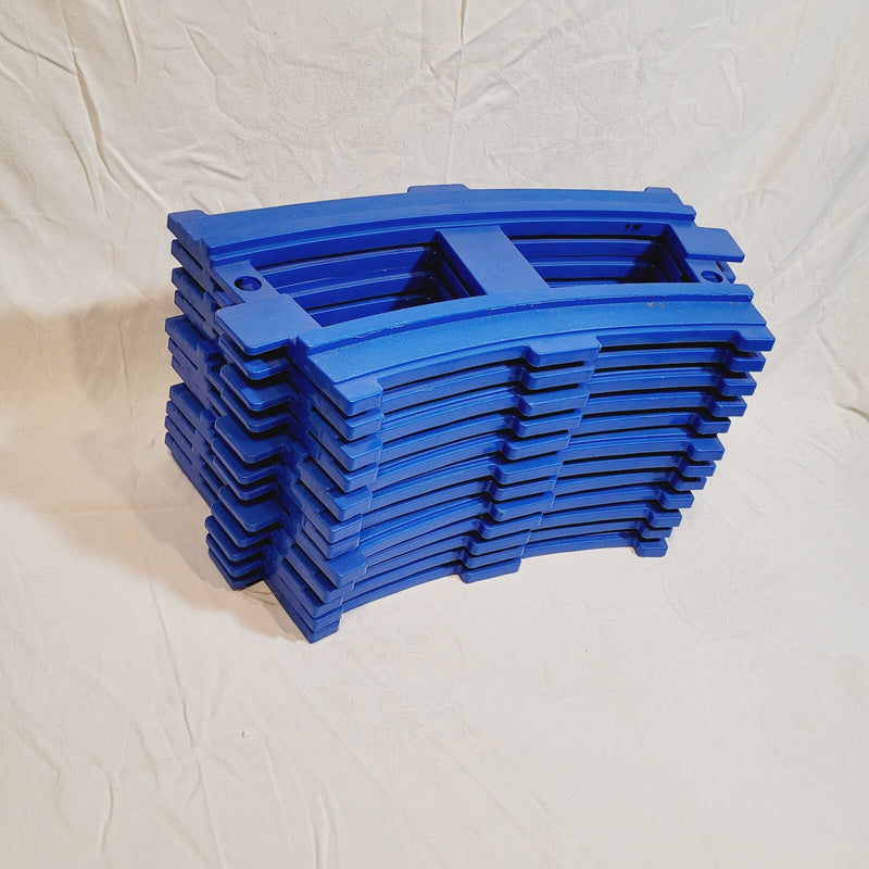 Set of 12 Blue Plastic Replacement Pegs for Ride-On Train Tracks