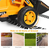 6V Battery Powered Kids Excavator Tractor with Digging Bucket - Yellow