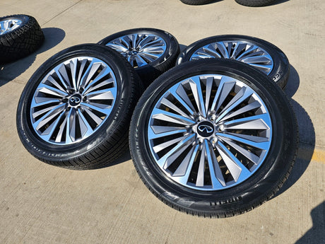 22" Infiniti QX80 QX56 Nissan Titan Armada OEM 94236 wheels rims 2025 2026 NEW Texas Truck Tire