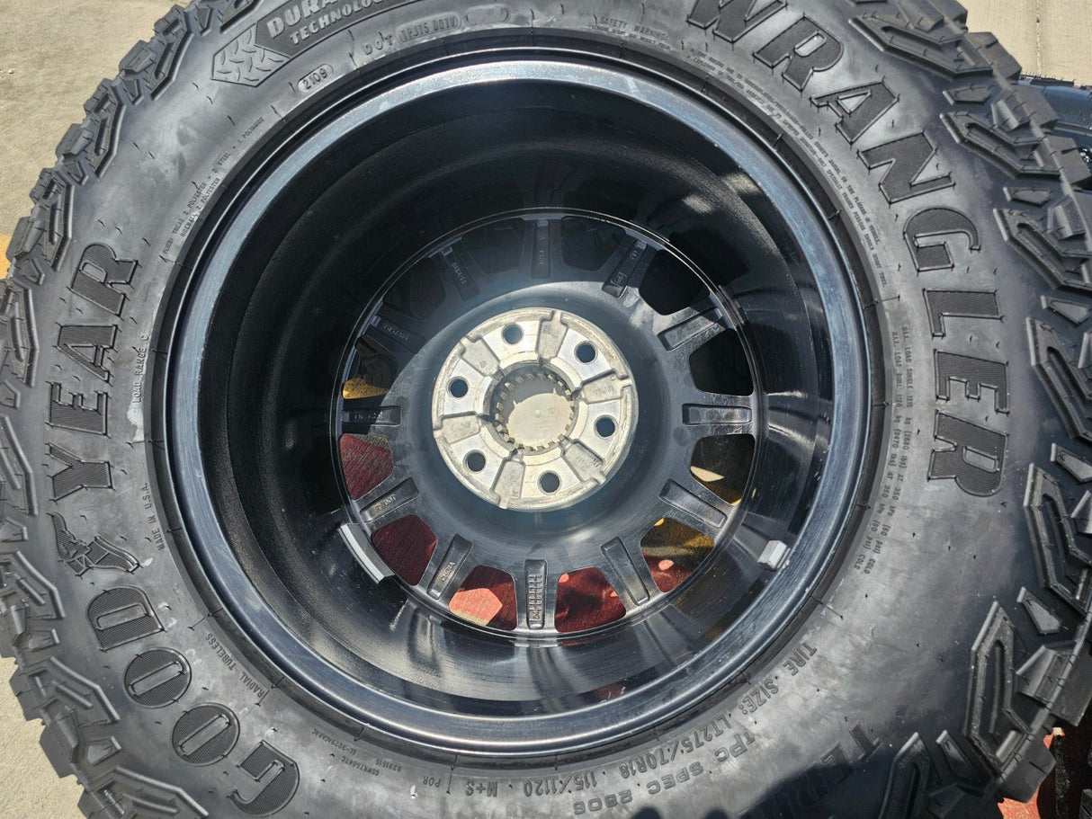 18" AEV SALTA GMC Sierra AT4X Chevy Silverado OEM rims wheels GOODYEAR Texas Truck Tire