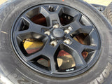 (4) 17" Jeep Wrangler Rubicon OEM 9218 wheels rims black Gladiator NEXEN NEW Texas Truck Tire
