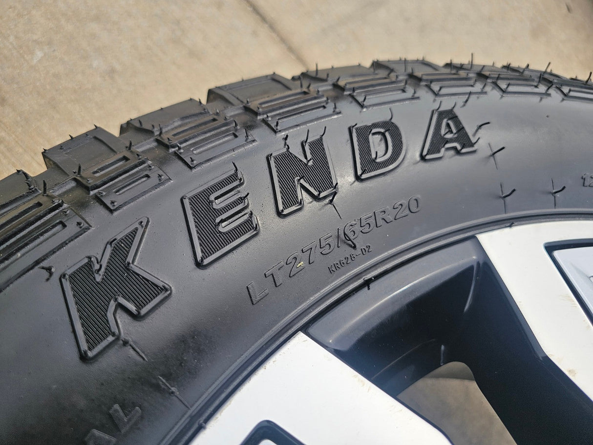 20" GMC Sierra DENALI 2500 3500 OEM wheels rims 5958 14138 Chevy KENDA A/T2 Texas Truck Tire