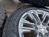 20" GMC Yukon Sierra Tahoe Silverado OEM 2120 14024 wheels rims BFG KO2 A/T 33" Texas Truck Tire