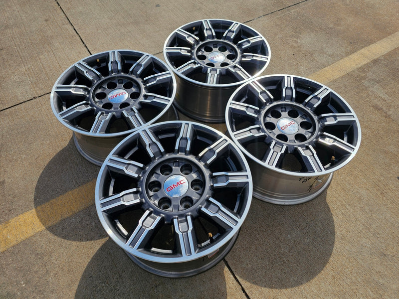 18" GMC Sierra AT4X Chevy Silverado OEM 14131 wheels rims 2024 2025 2026 Texas Truck Tire