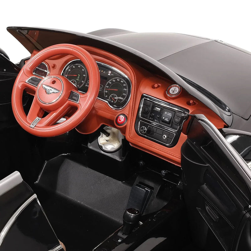 12V Kids Ride-On Car SUV with Licensed Bentley Bentayga Design, EVA Rubber Tires, 2 Motors, and Remote Control