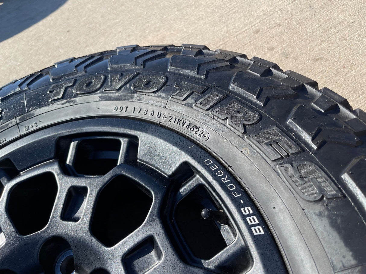 18" Toyota Tundra TRD BBS FORGED OEM 69195 95458 wheels rims Sequoia TOYO R/T Texas Truck Tire
