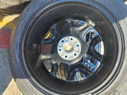 22" Dodge Ram 1500 OEM LIMITED Laramie wheels rims black 2725 2684 GENERAL Texas Truck Tire