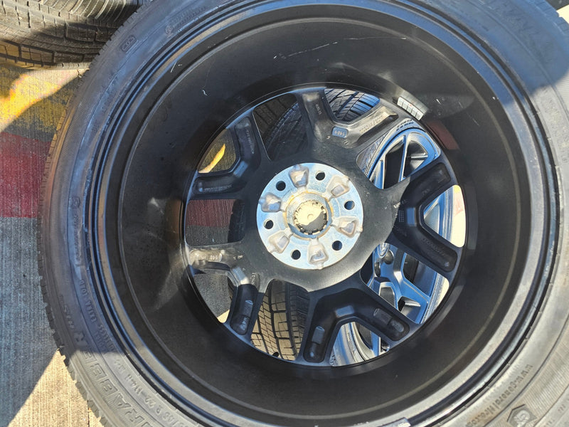 22" Dodge Ram 1500 OEM LIMITED Laramie wheels rims black 2725 2684 GENERAL Texas Truck Tire