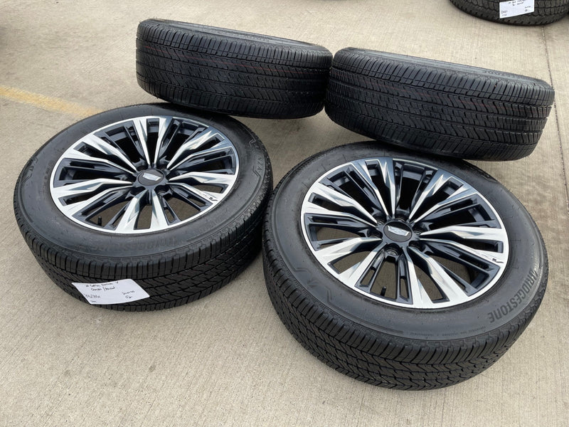 22" Cadillac Escalade V V600 Platinum OEM wheels rims 2023 2024 2025 2026 NEW Texas Truck Tire
