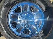 18" Dodge Ram 2500 3500 STEEL chrome OEM 2473 wheels rims CONTINENTAL Texas Truck Tire