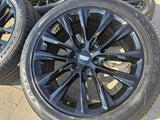 22" Cadillac Escalade black OEM 4804 wheels rims Chevy GMC tires NEW Texas Truck Tire