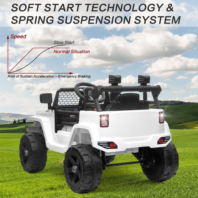 12V Battery-Powered Kids Ride-On Off-Road Truck Toy with Parent Remote Control