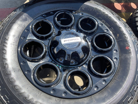 20" Ford F-250 F-350 OEM black Lariat 10299 10484 wheels rims 2024 2025 2026 NEW Texas Truck Tire