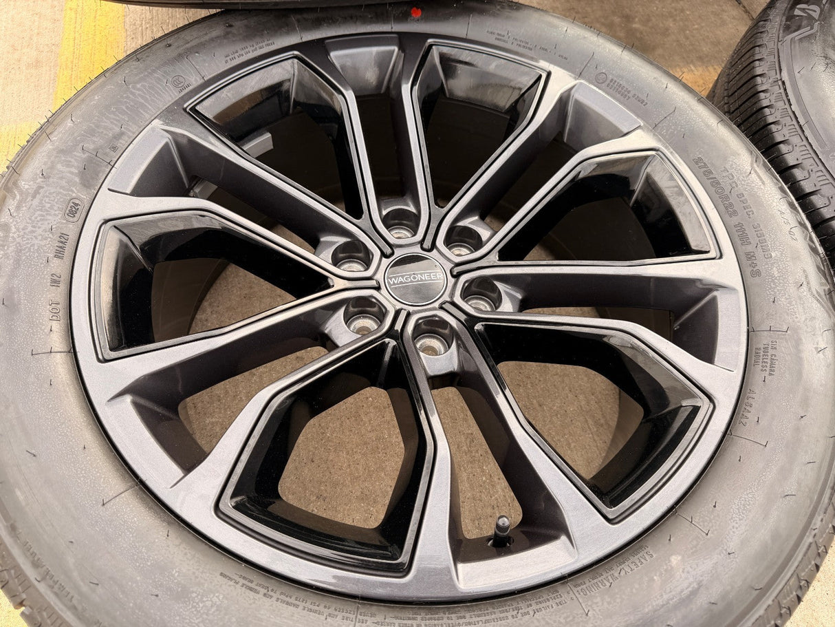 22" Jeep Grand Wagoneer OEM 9279 Obsidian rims wheels RAM 1500 2023 2024 2025 Texas Truck Tire
