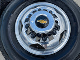 17" Chevy Silverado GMC Sierra 3500 Dually rims wheels OEM 5519 5520 NEW Texas Truck Tire