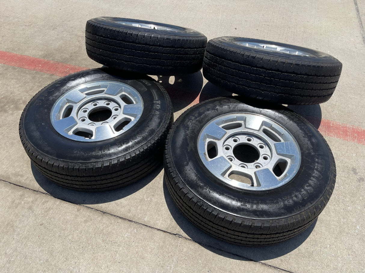 17" Chevy Silverado GMC Sierra 2500 3500 OEM 5500 wheels rims FIRESTONE Texas Truck Tire