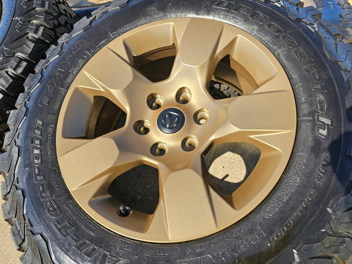 18" Ram 1500 OEM wheels rims Bronze 2669 Jeep Wagoneer 2025 2026 NEW BFG KO2 Texas Truck Tire