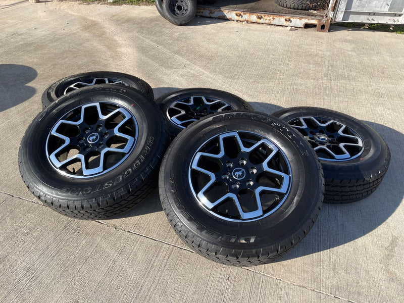 18" Ford Bronco wheels rims tires black 95213 Ranger 2023 2024 2025 2026 NEW Texas Truck Tire