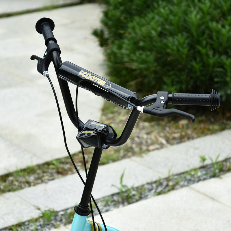 Youth Scooter with Dual Front and Rear Caliper Brakes and 12-Inch Inflatable Front Wheel